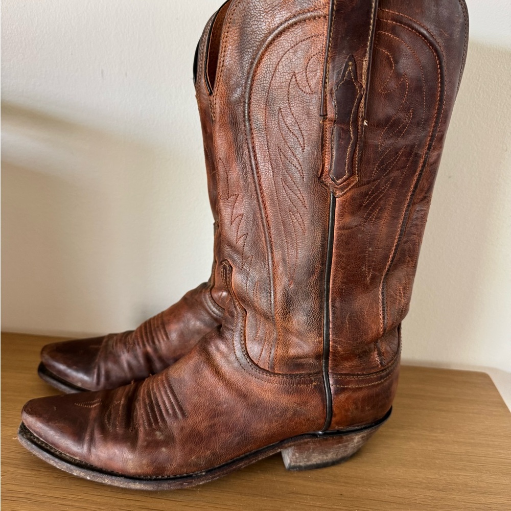 Lucchese Brown Heeled Boots